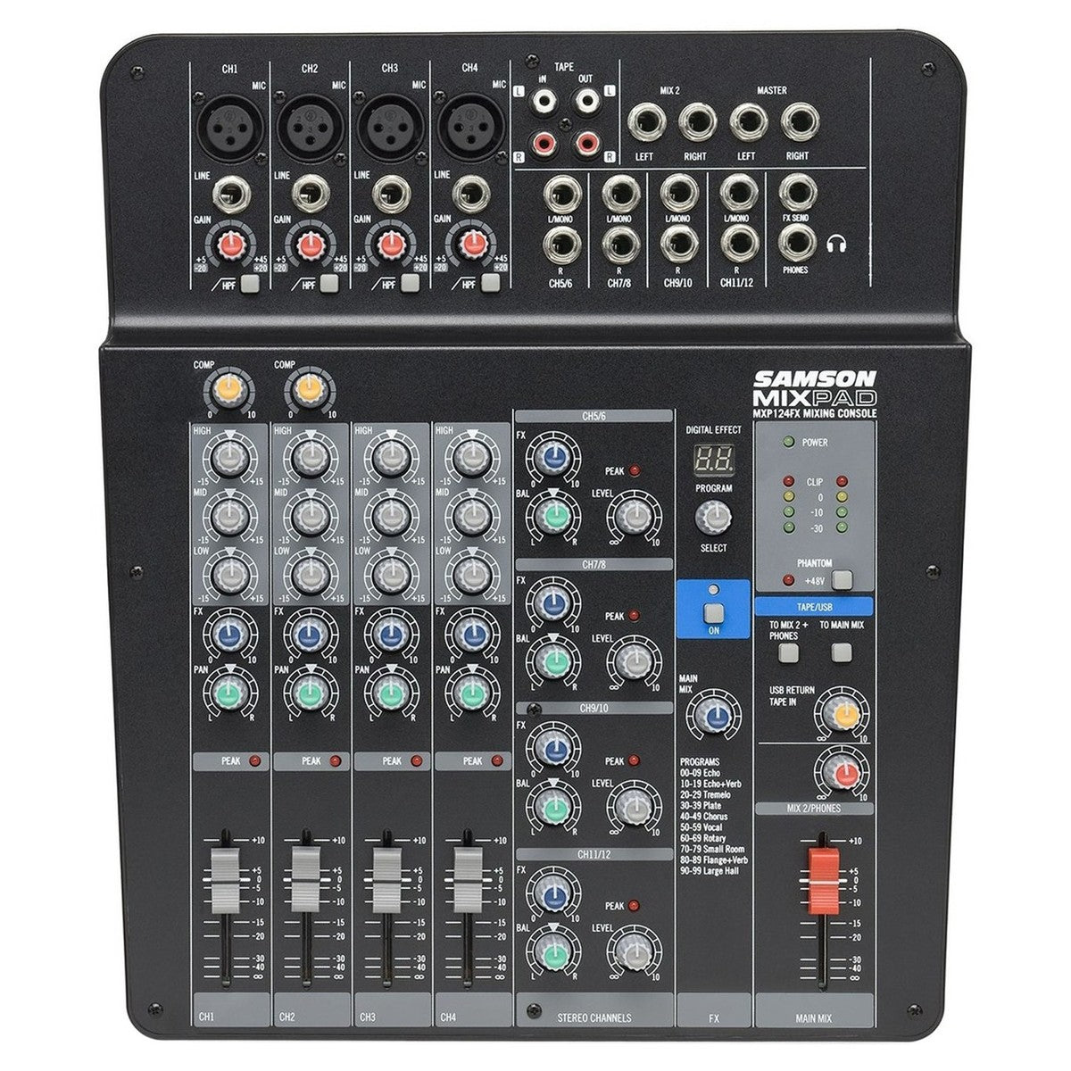 Mixer USB con efectos Samson MXP124FX