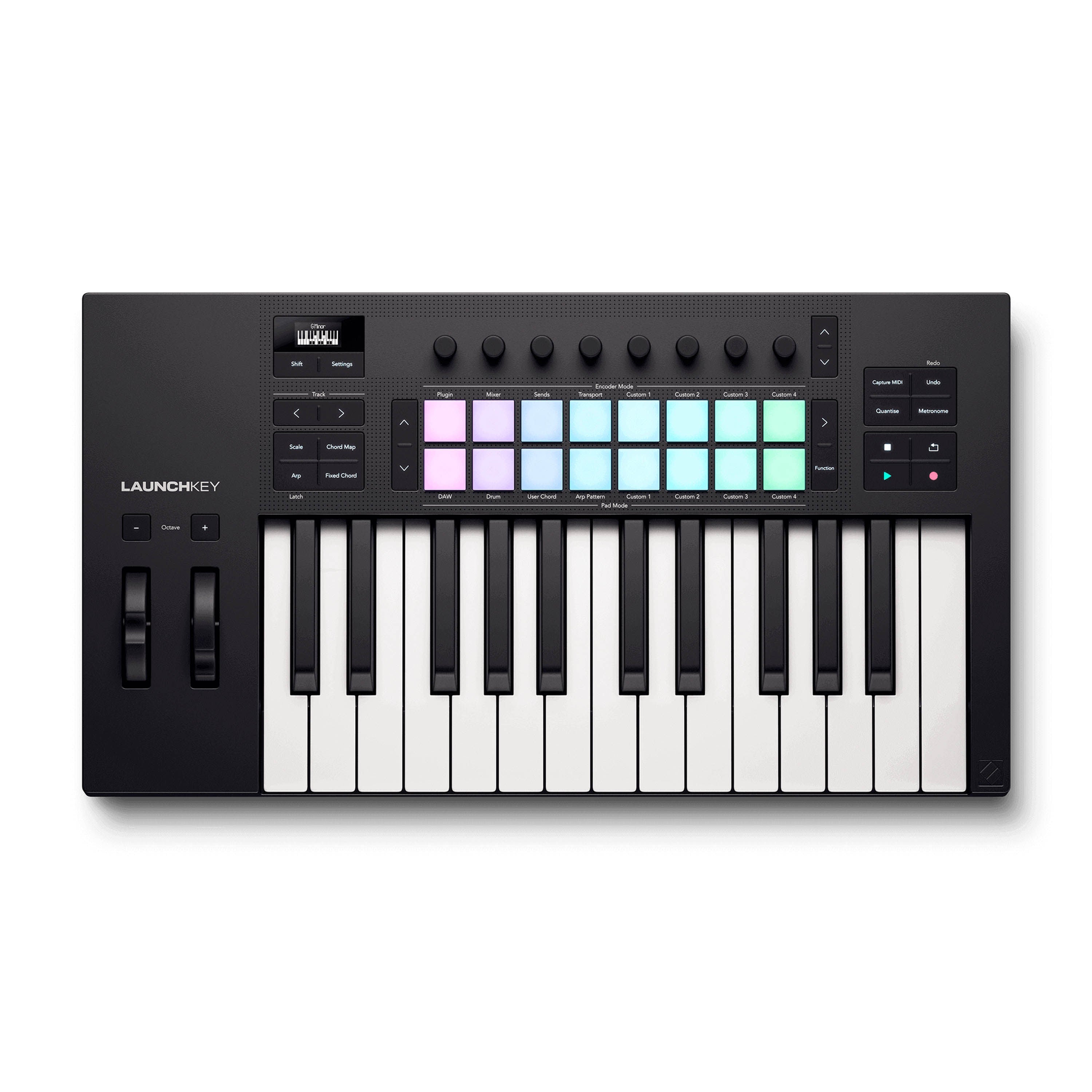 Controlador midi Novation Launchkey 25 MK4 25 Teclas 16 Pads