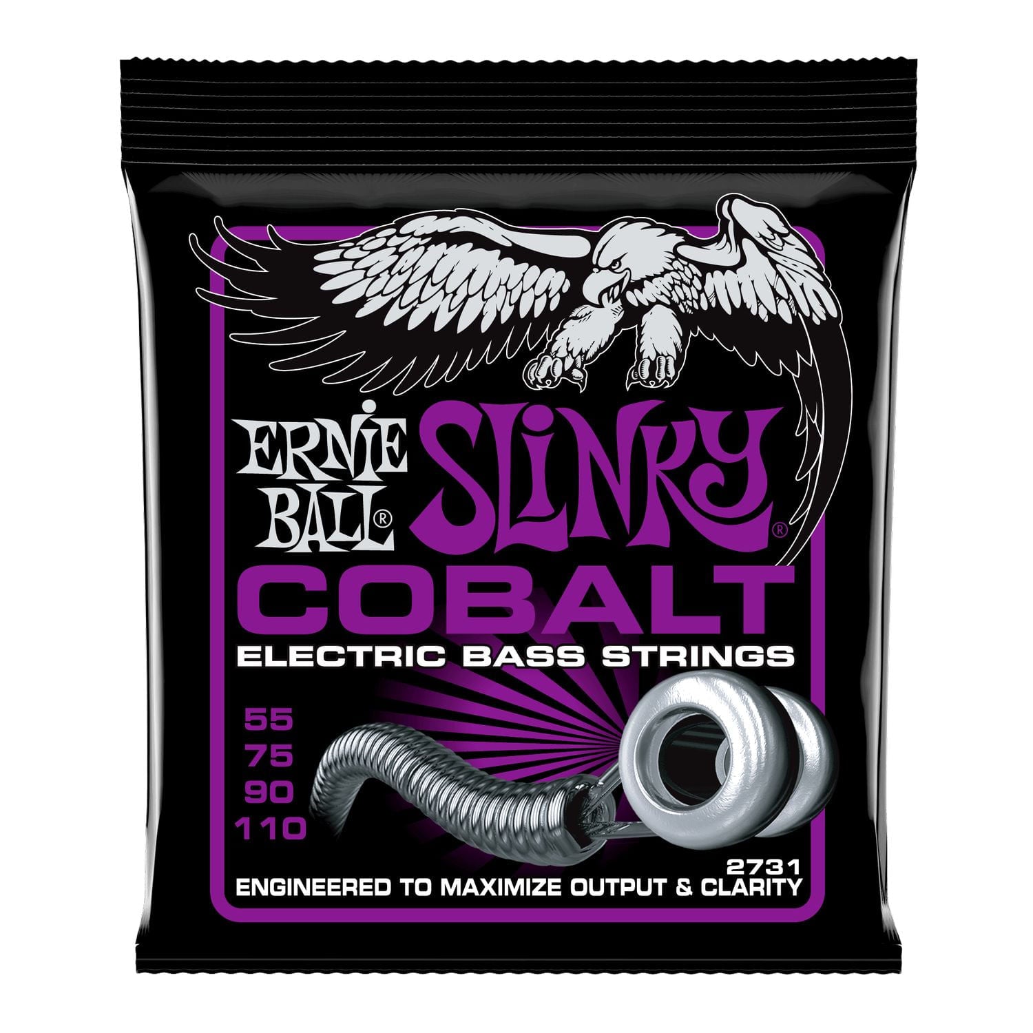 Cuerdas de bajo Ernie Ball 55-110 Power Slinky Cobalt P02731