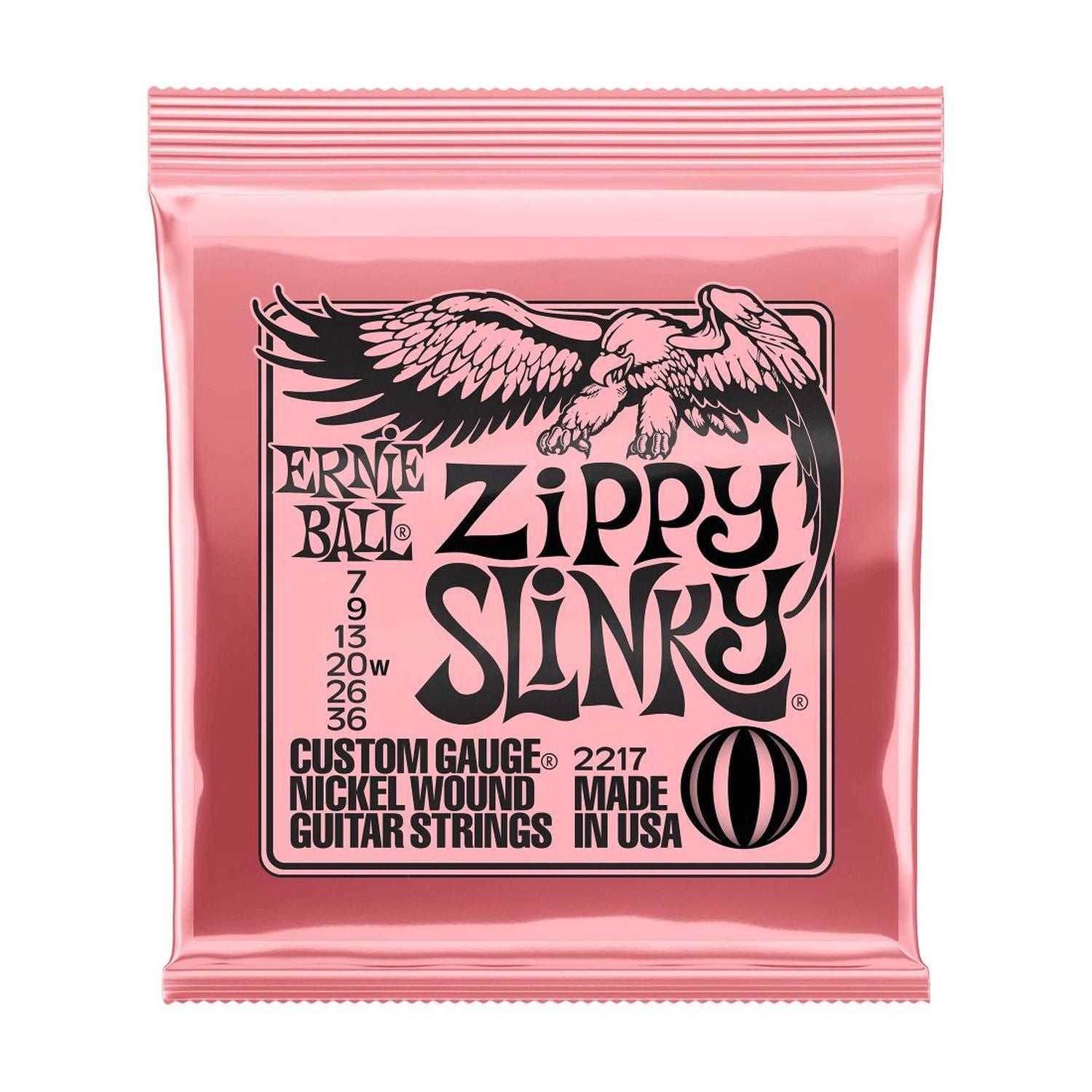 Cuerdas guitarra eléctrica Ernie Ball 7-36 Zippy Slinky 2217
