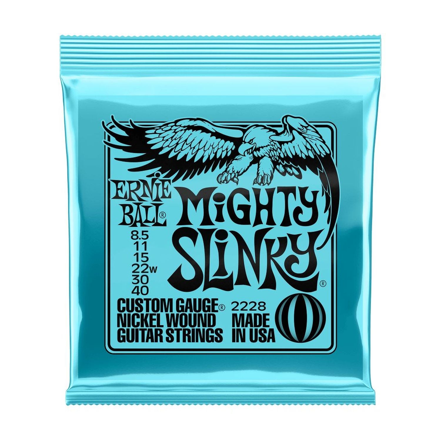 Cuerdas guitarra eléctrica Ernie Ball 8.5-40 Mighty Slk 2228