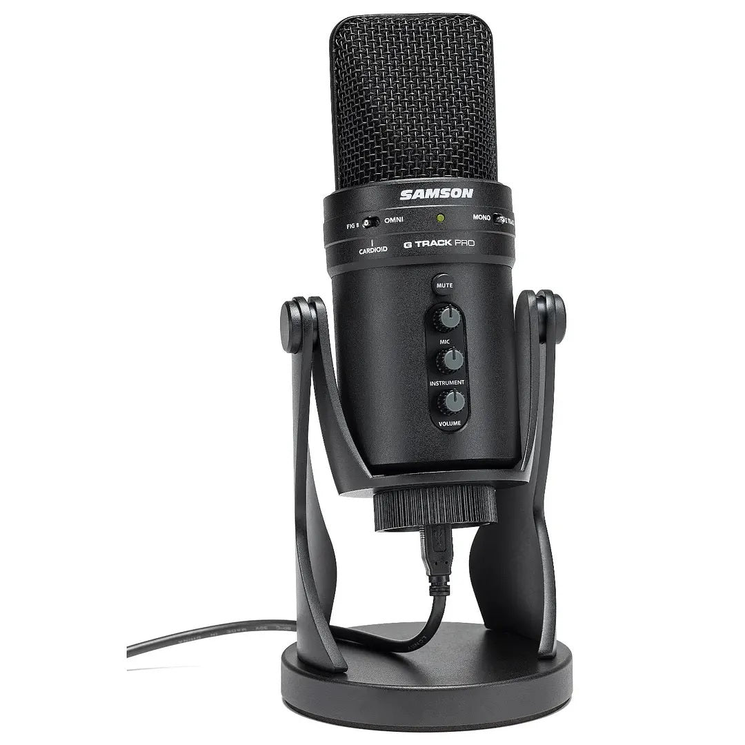 Micrófono condensador Samson USB G TRACK PRO negro