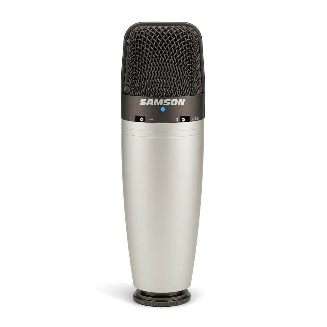 Micrófono condensador de estudio Samson C03 multipatrón