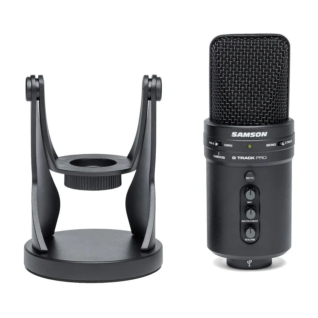 Micrófono condensador Samson USB G TRACK PRO negro