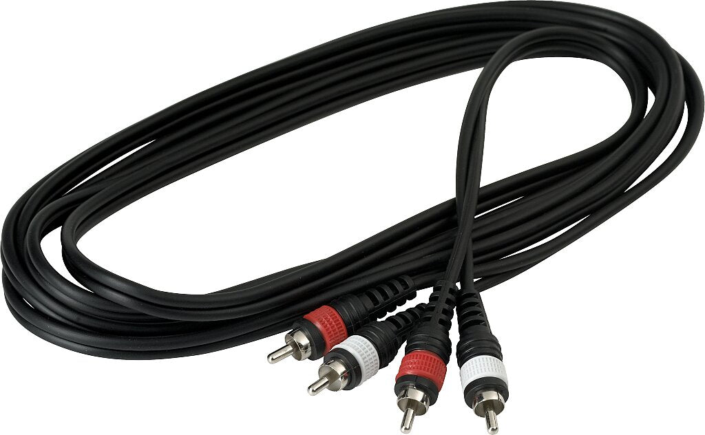 Cable de patch Rockbag RCL20944D4 3 metros RCA x2 - RCA x2