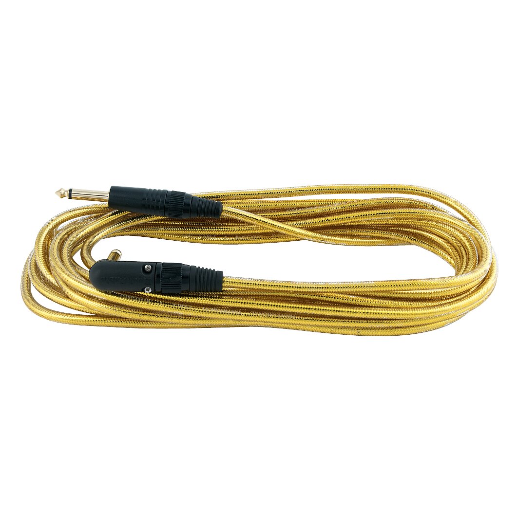 Cable instrumento Rockbag RCL30256D6 GOLD ángulo recto 6m