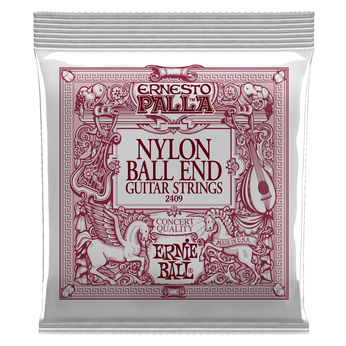 Set Cuerdas guitarra clásica Ernie Ball P02409 Palla Negro
