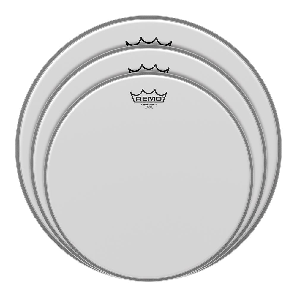 Set de parches Remo 10, 12, 14" Ambassador Coated PP-0942-BA