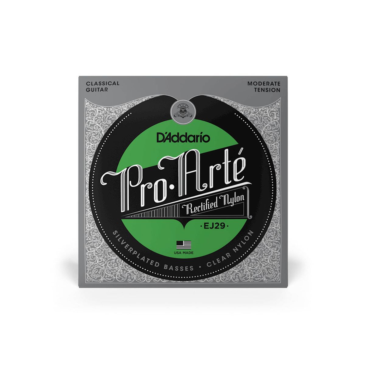 Set cuerdas Nylon para Clásica D'addario EJ29 Tens Moderada