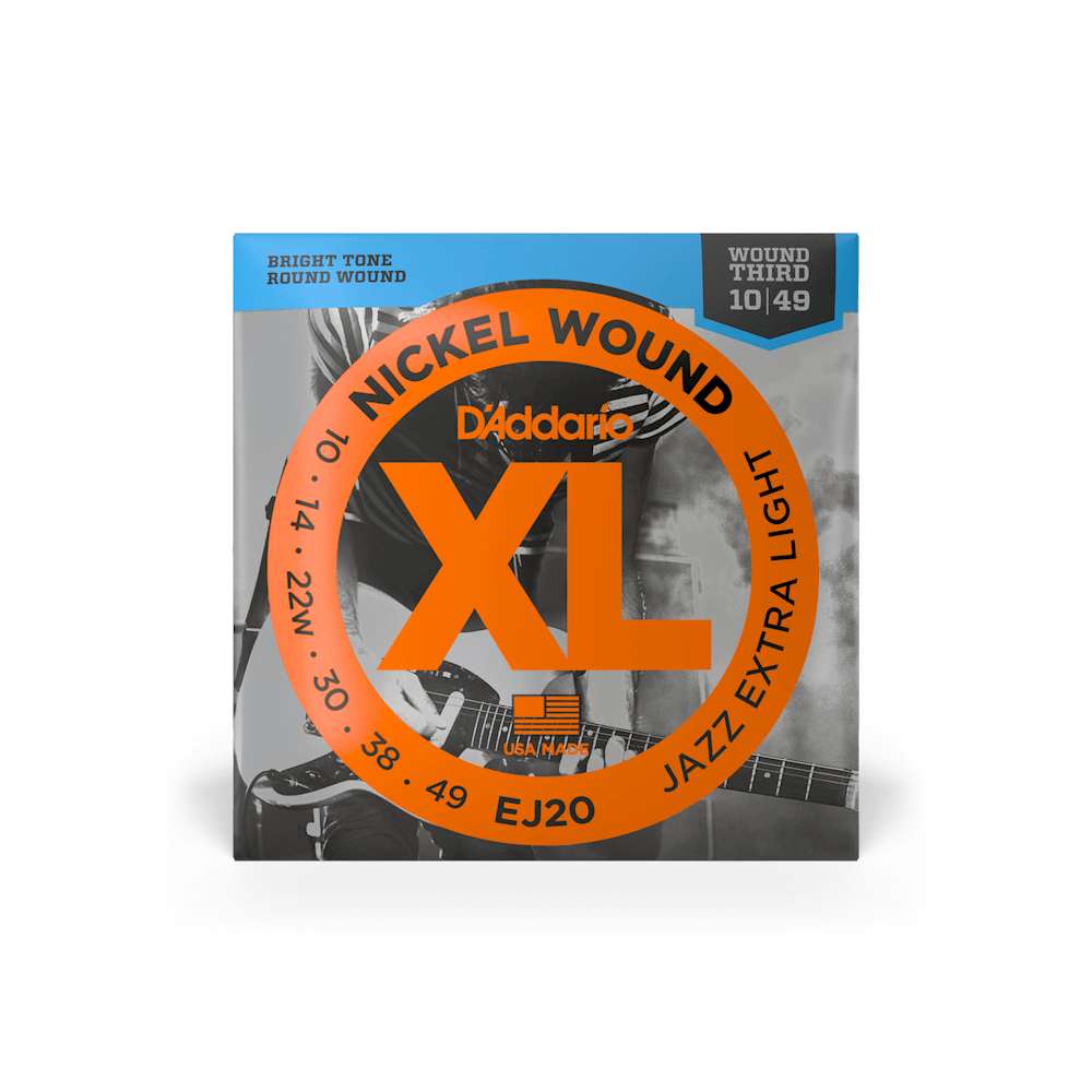 Cuerdas para guitarra eléctrica Jazz Daddario 10-49 EJ20
