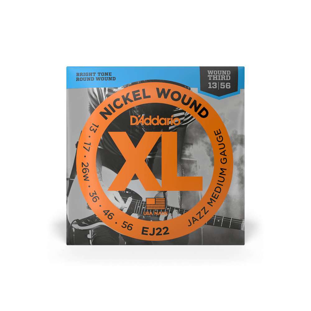 Cuerdas para guitarra eléctrica Daddario 13-56 EJ22