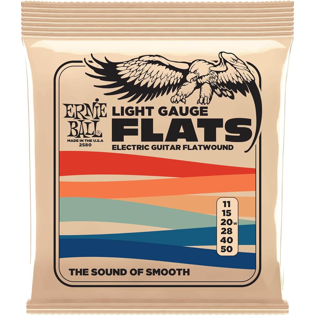 Cuerdas guitarra eléctrica Ernie Ball P02580 flatwound 11-50