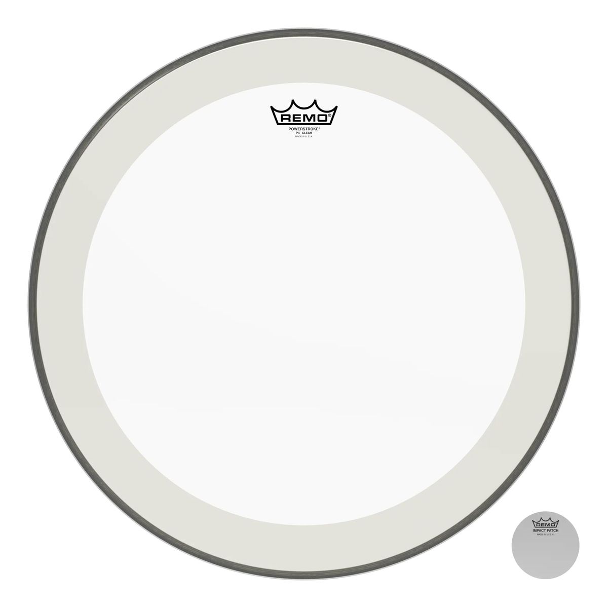 Parche Remo para Bombo 20" Powerstroke Clear P4-1320-C2