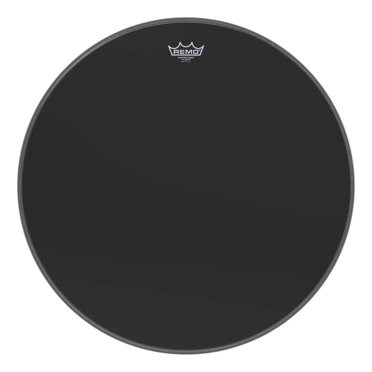 Parche Remo de Bombo 24" Powerstroke P3 Ebony P3-1024-ES
