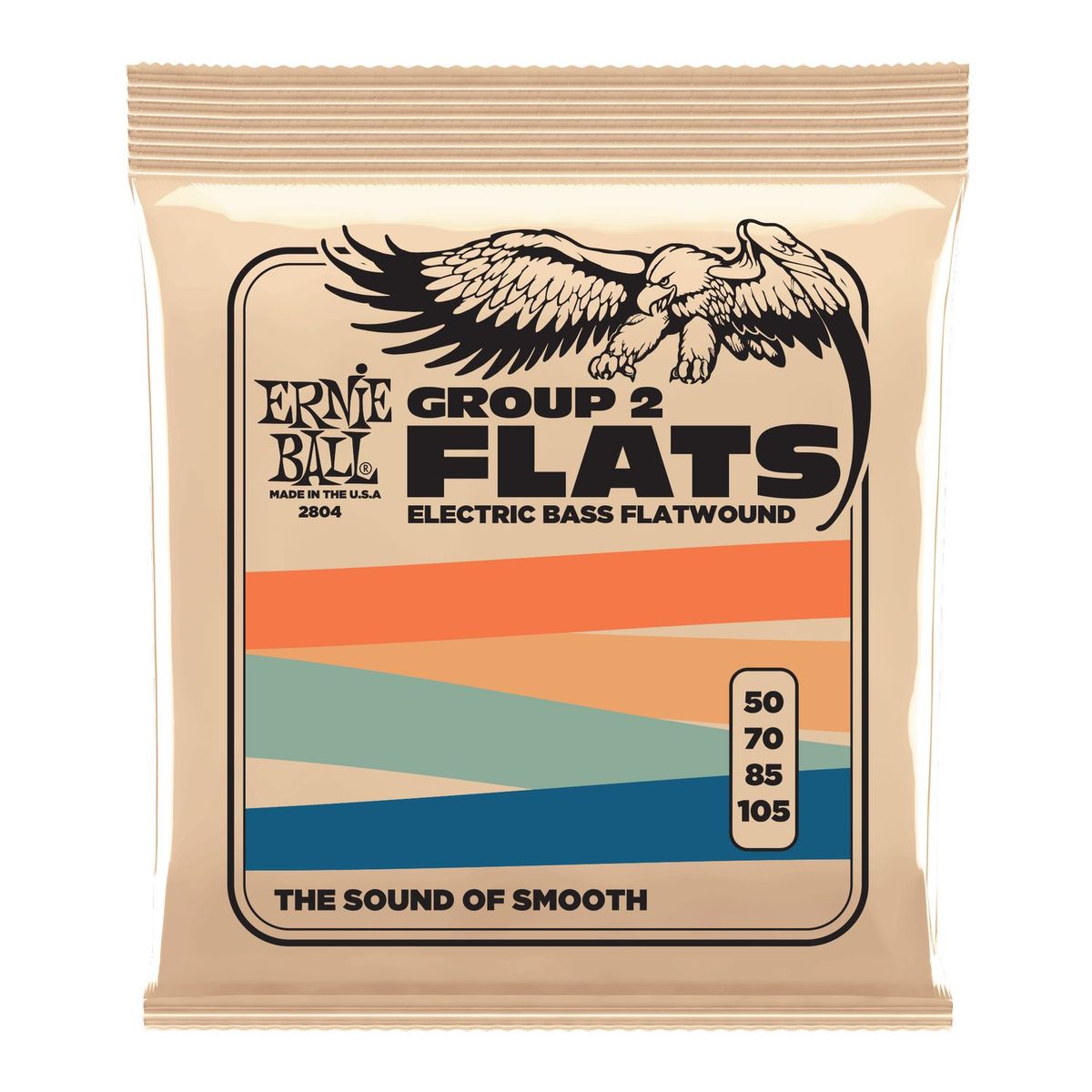 Cuerdas de bajo Ernie Ball 50-105 Stainless Steel Flatwound