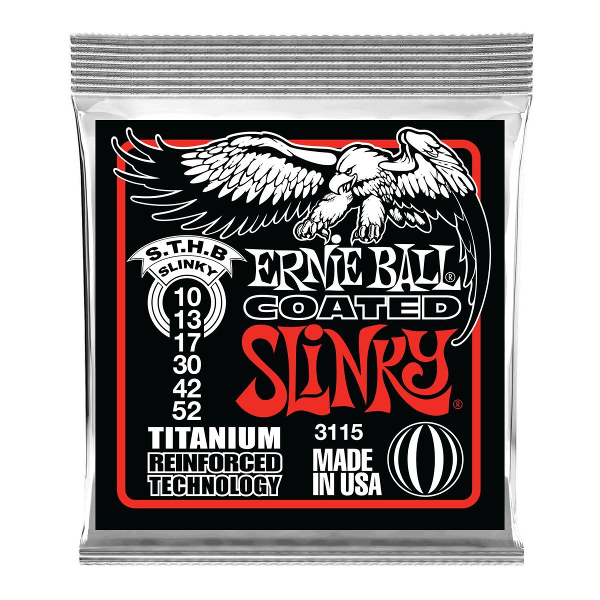 Cuerdas guitarra eléctrica Ernie Ball 10-52 Coated RPS 3115