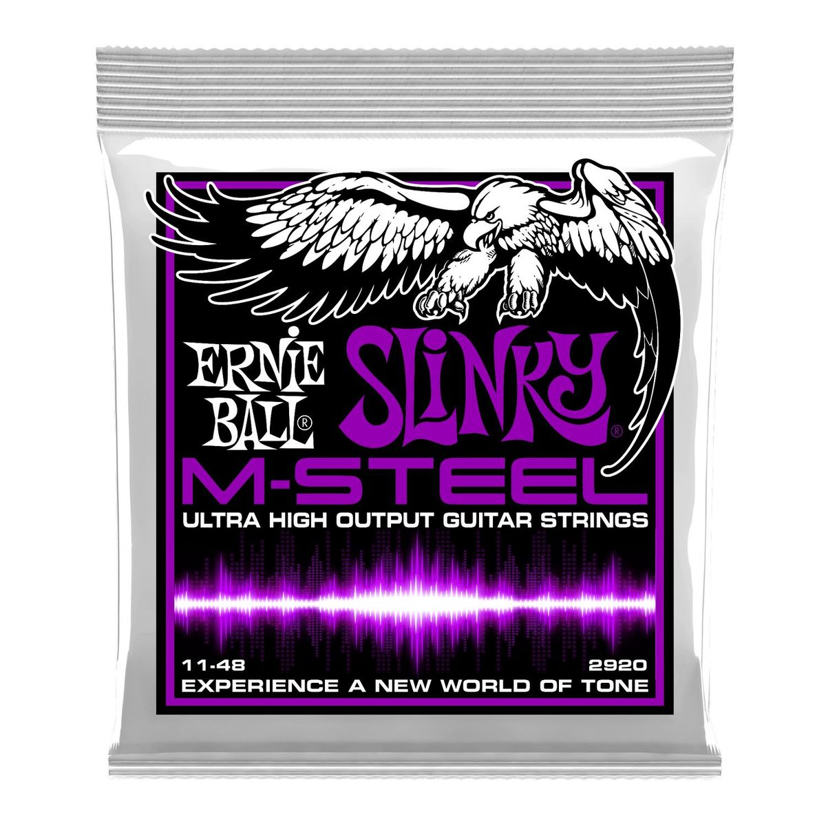 Cuerdas guitarra eléctrica Ernie Ball 11-48 Pwr M-Steel 2920