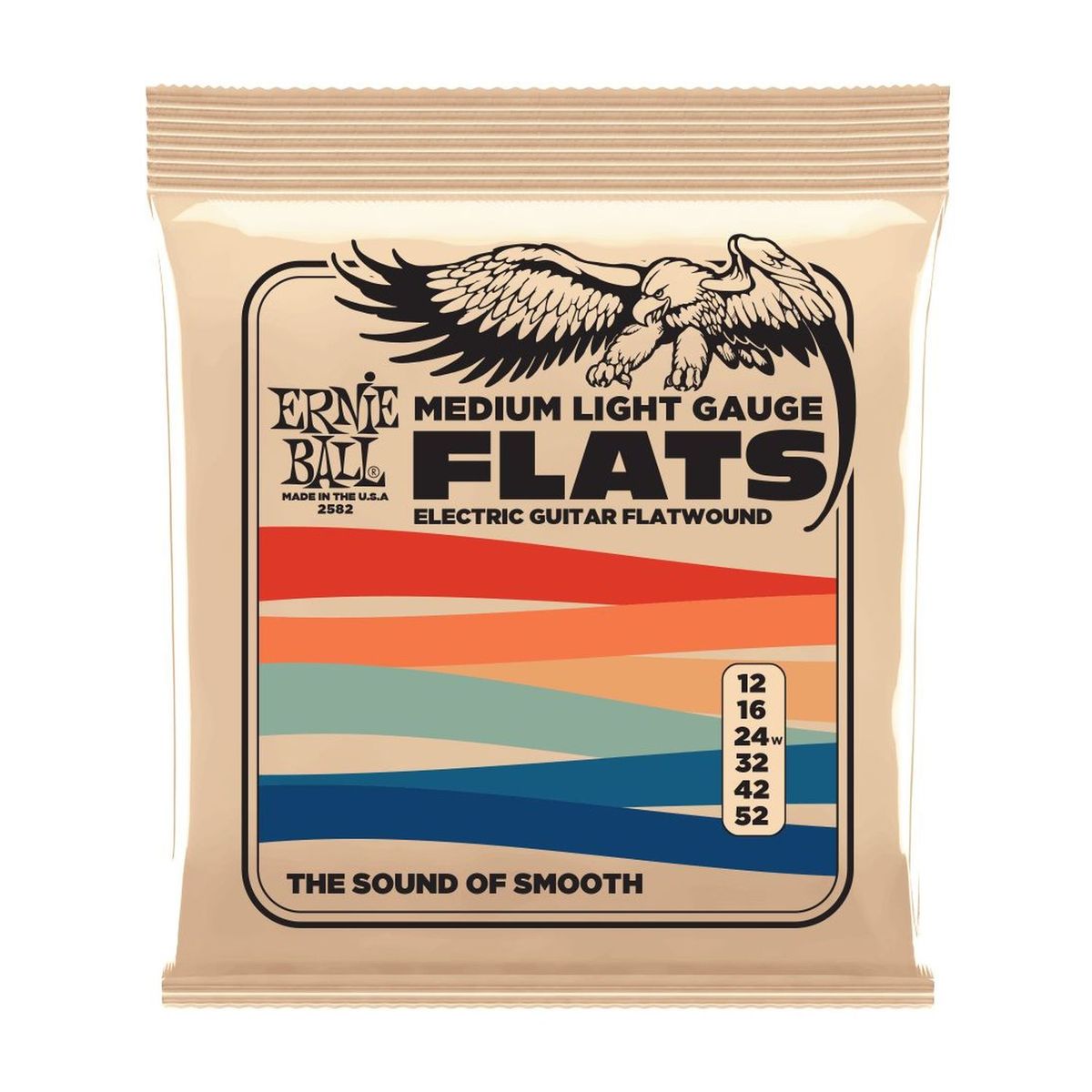 Cuerdas guitarra eléctrica Ernie Ball 12-52 MLStSt Flat 2582
