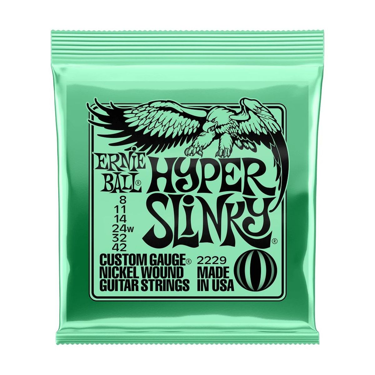 Cuerdas guitarra eléctrica Ernie Ball 8-42 Hyper Slinky 2229