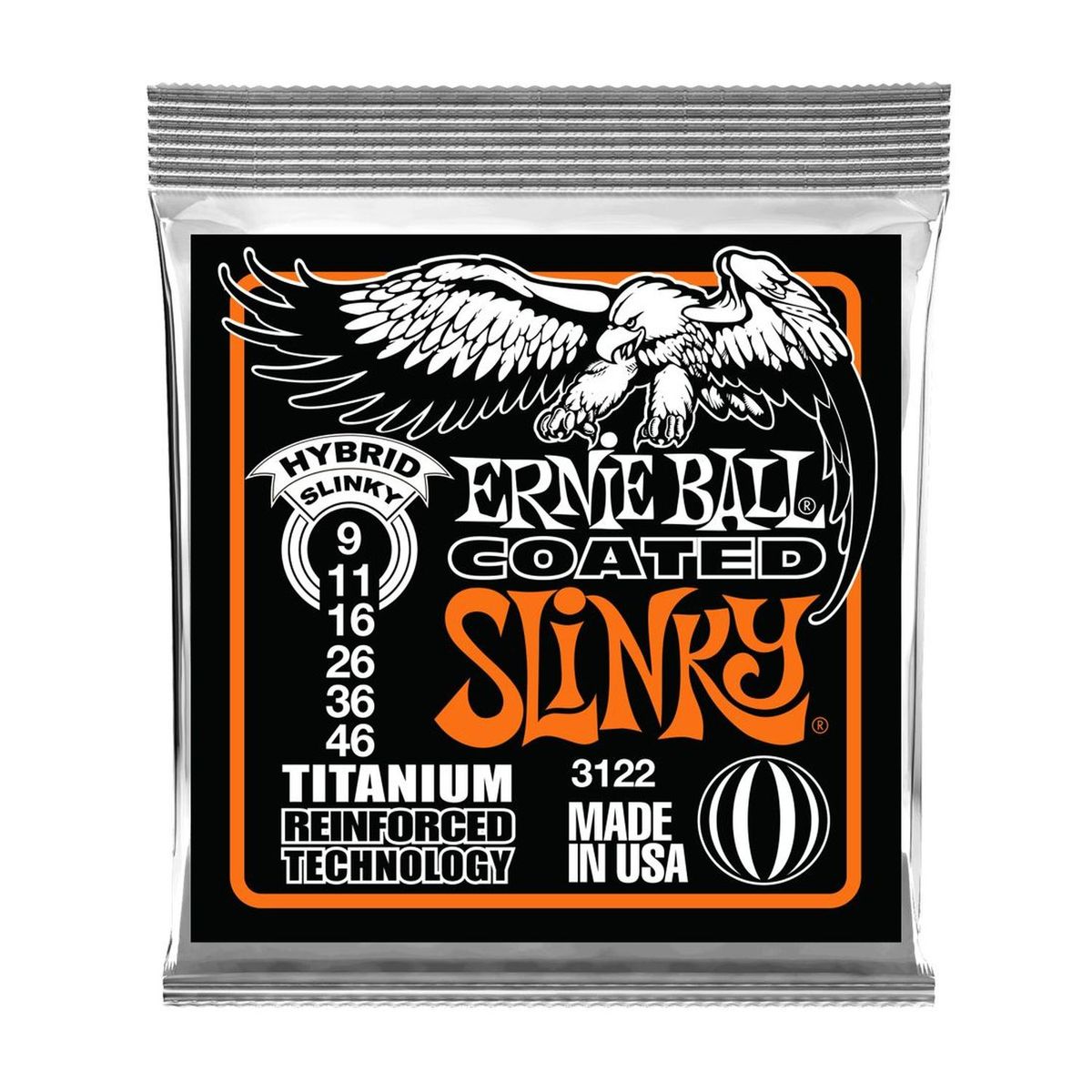 Cuerdas guitarra eléctrica Ernie Ball 9-46 Coat Tit RPS 3122
