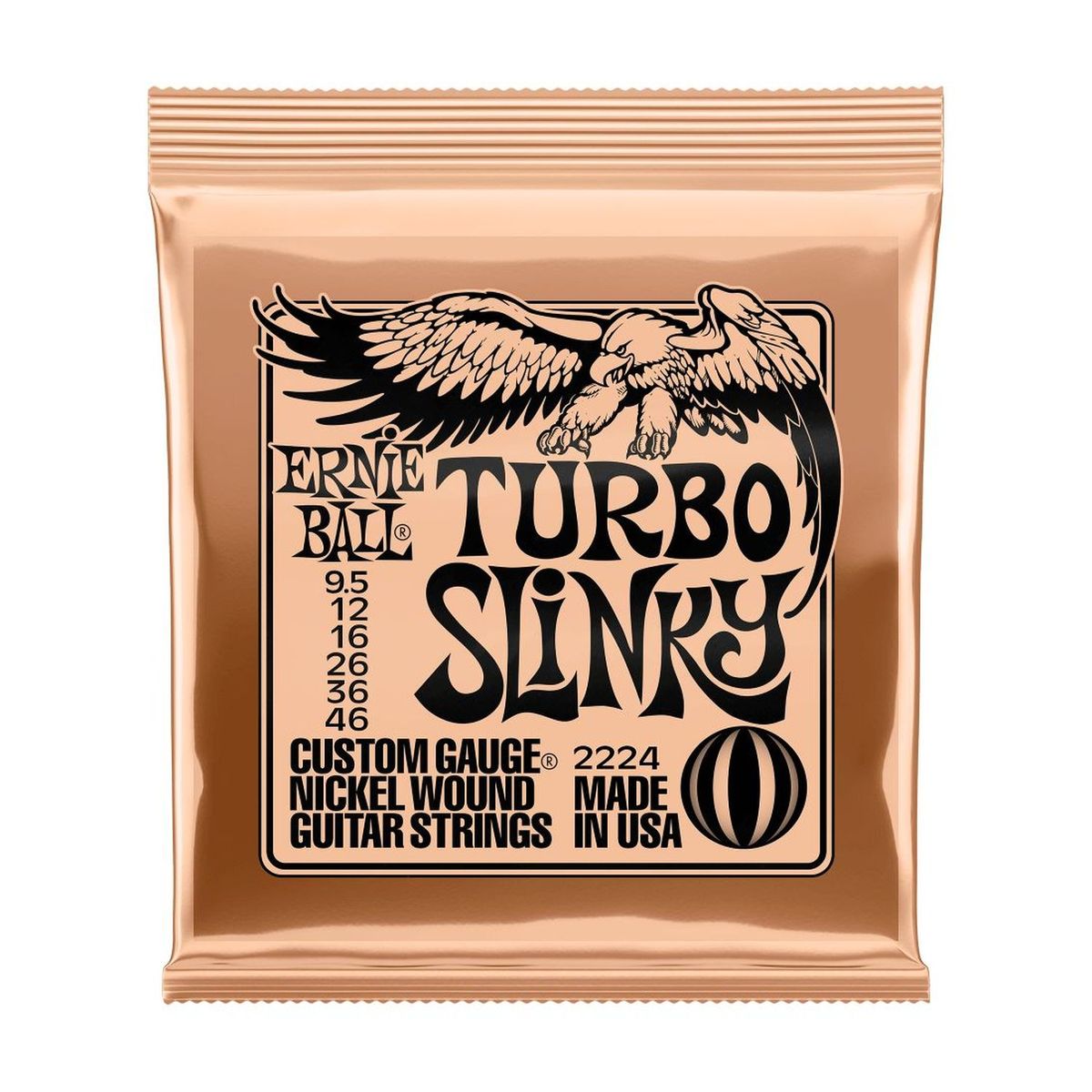 Cuerdas guitarra eléctrica Ernie Ball 9.5-46 Tur Slinky 2224