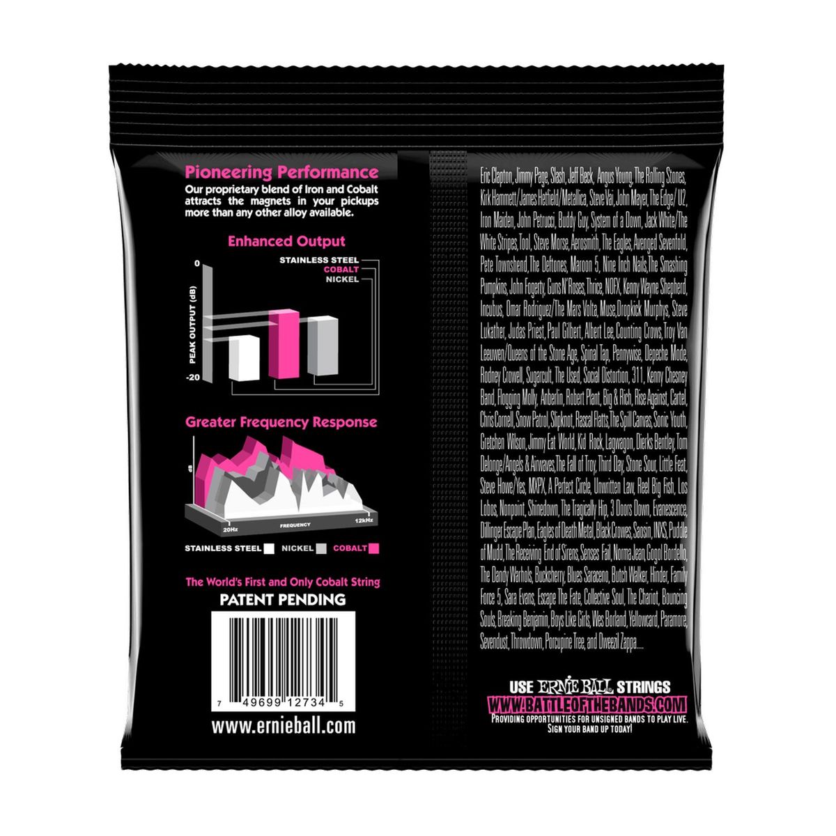 Cuerdas bajo eléctrico Ernie Ball 45-100 Sup Slk Cobalt 2734