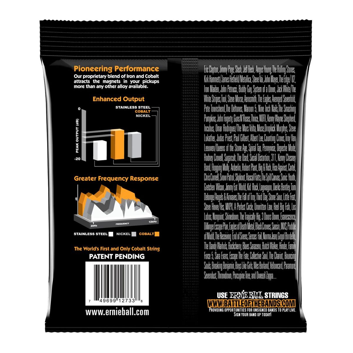 Cuerdas bajo eléctrico Ernie Ball 45-105 Hybr Slinky Cobalt