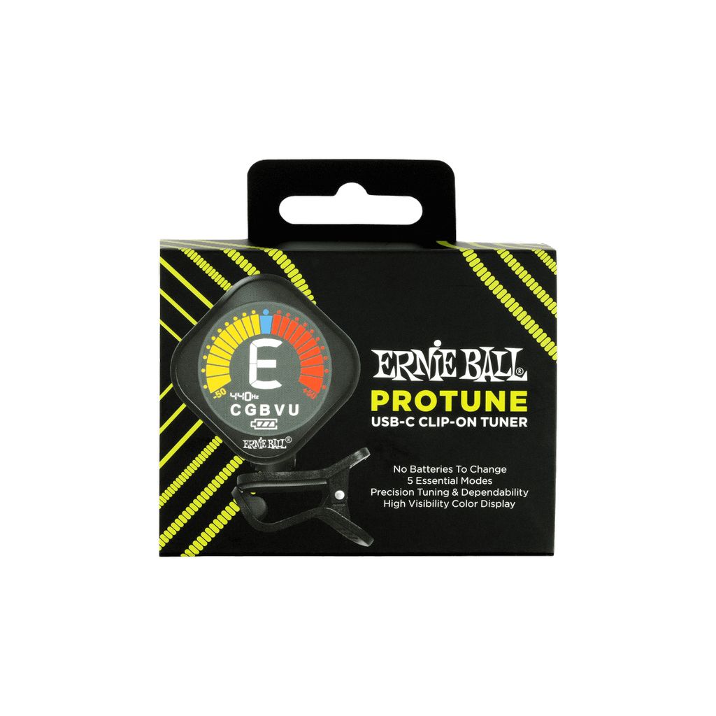 Afinador Ernie Ball Clip-ON Protune USB-C - P09627