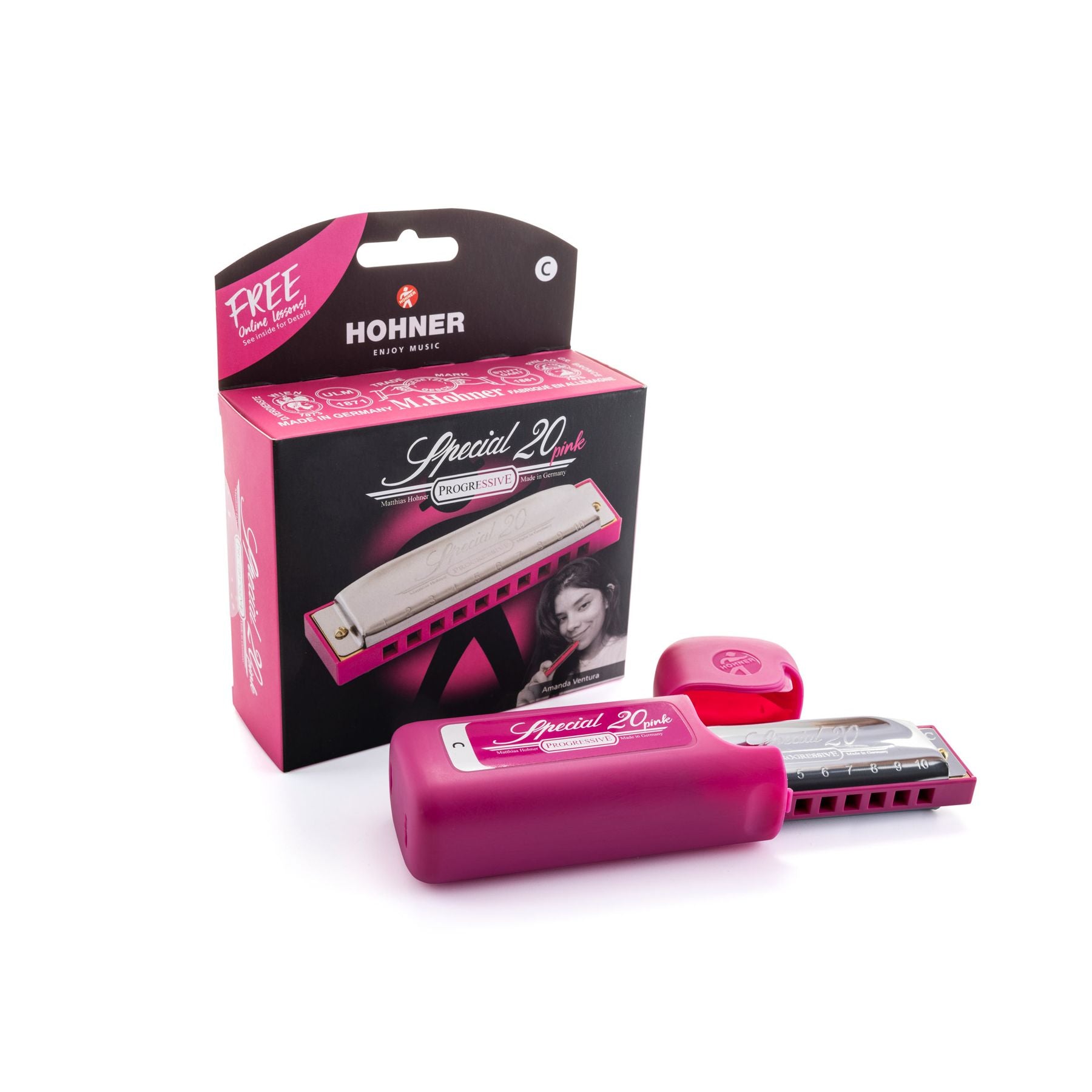 Armónica Hohner C Special 20 pink edition - M568016P