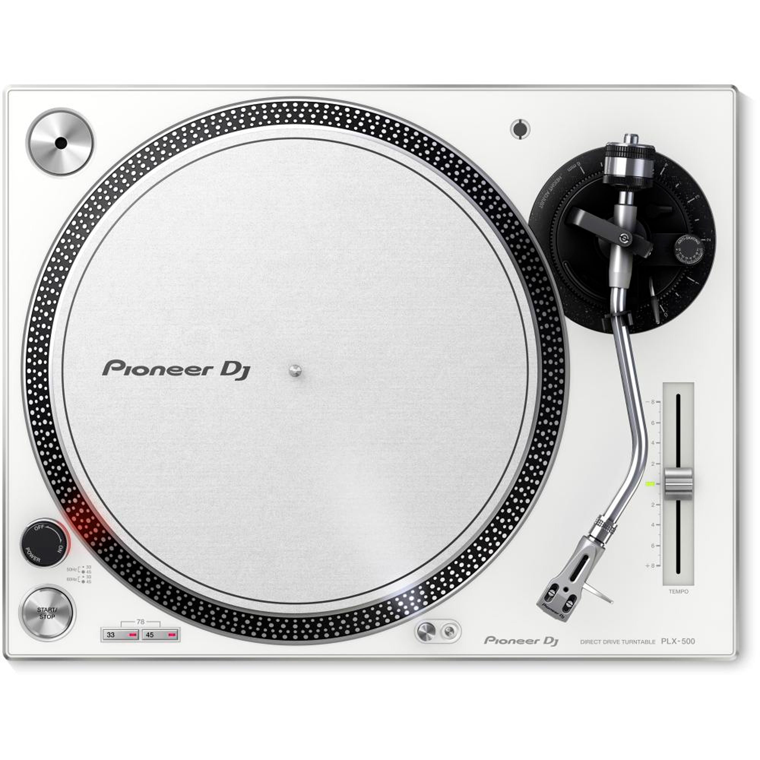 Tornamesa Pioneer DJ PLX-500-W Blanca con Cápsula y Tapa