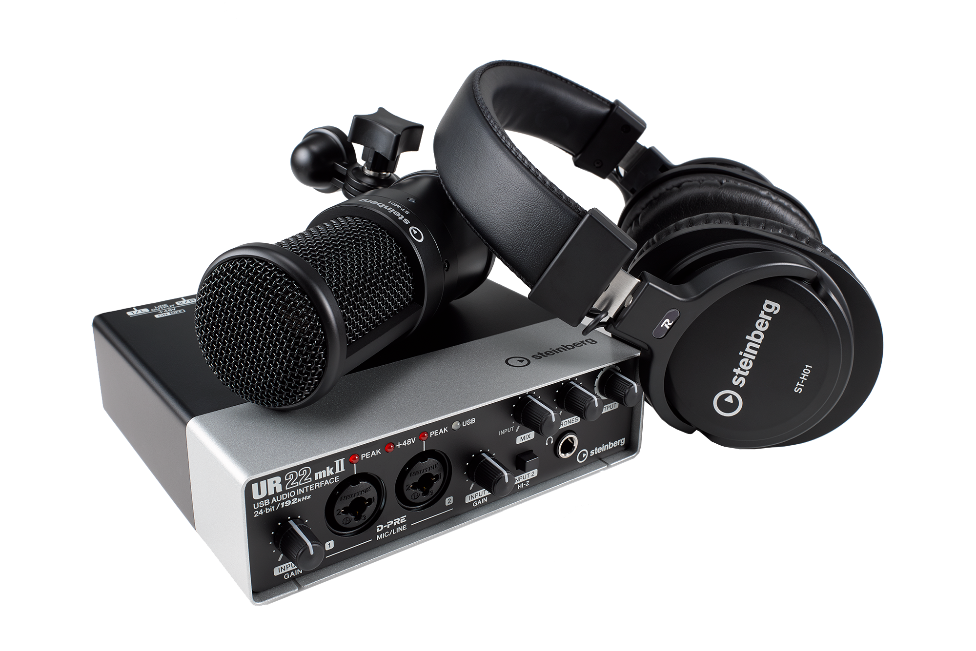 PACK RECORDING DE INTERFAZ DE AUDIO STEINBERG UR22 MKII