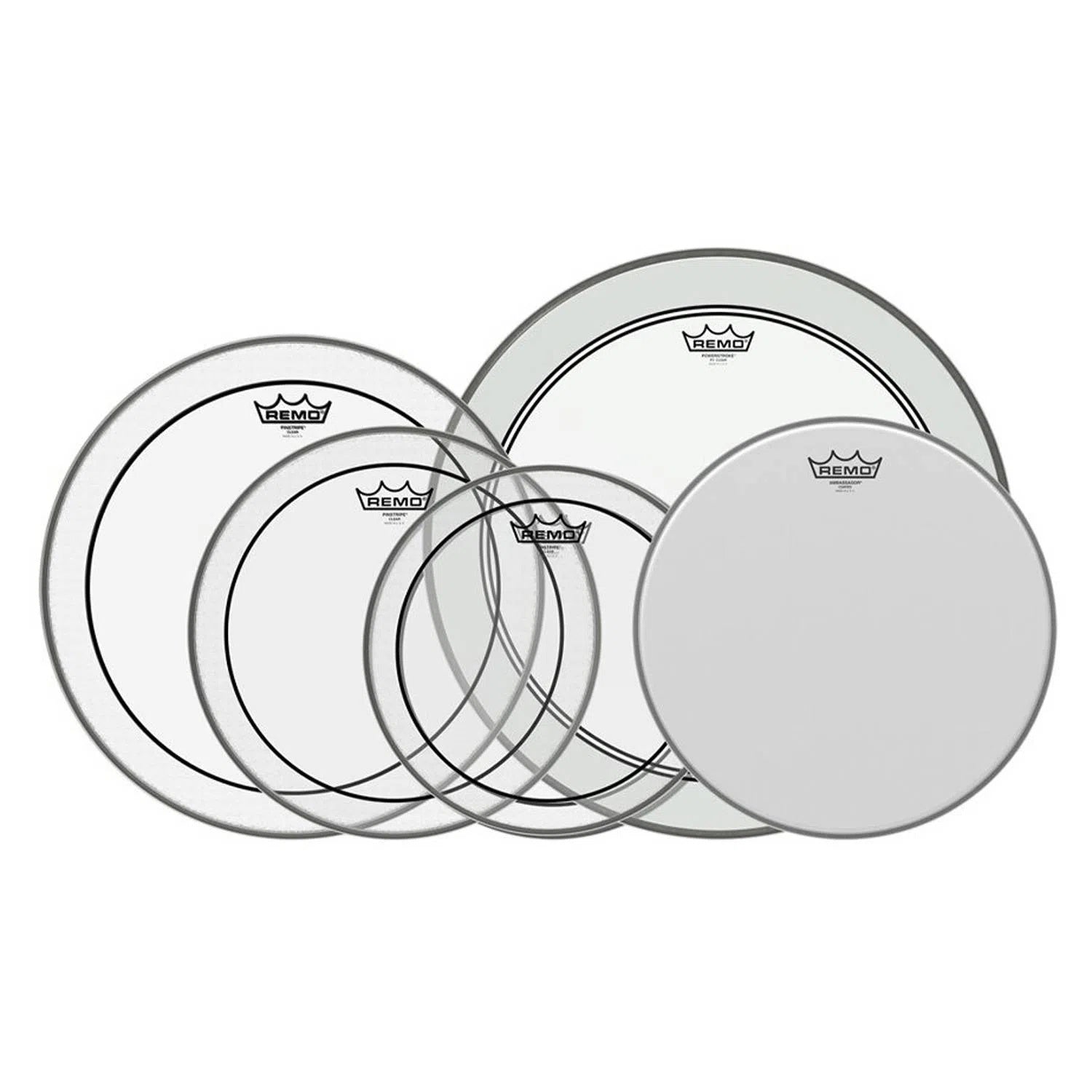 Set de parches Remo PP0270PS 12 13 14 16 y 22 pulgadas