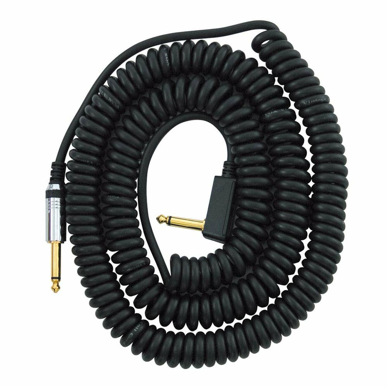 Cable para instrumento Vox VCC-90 en espiral color negro