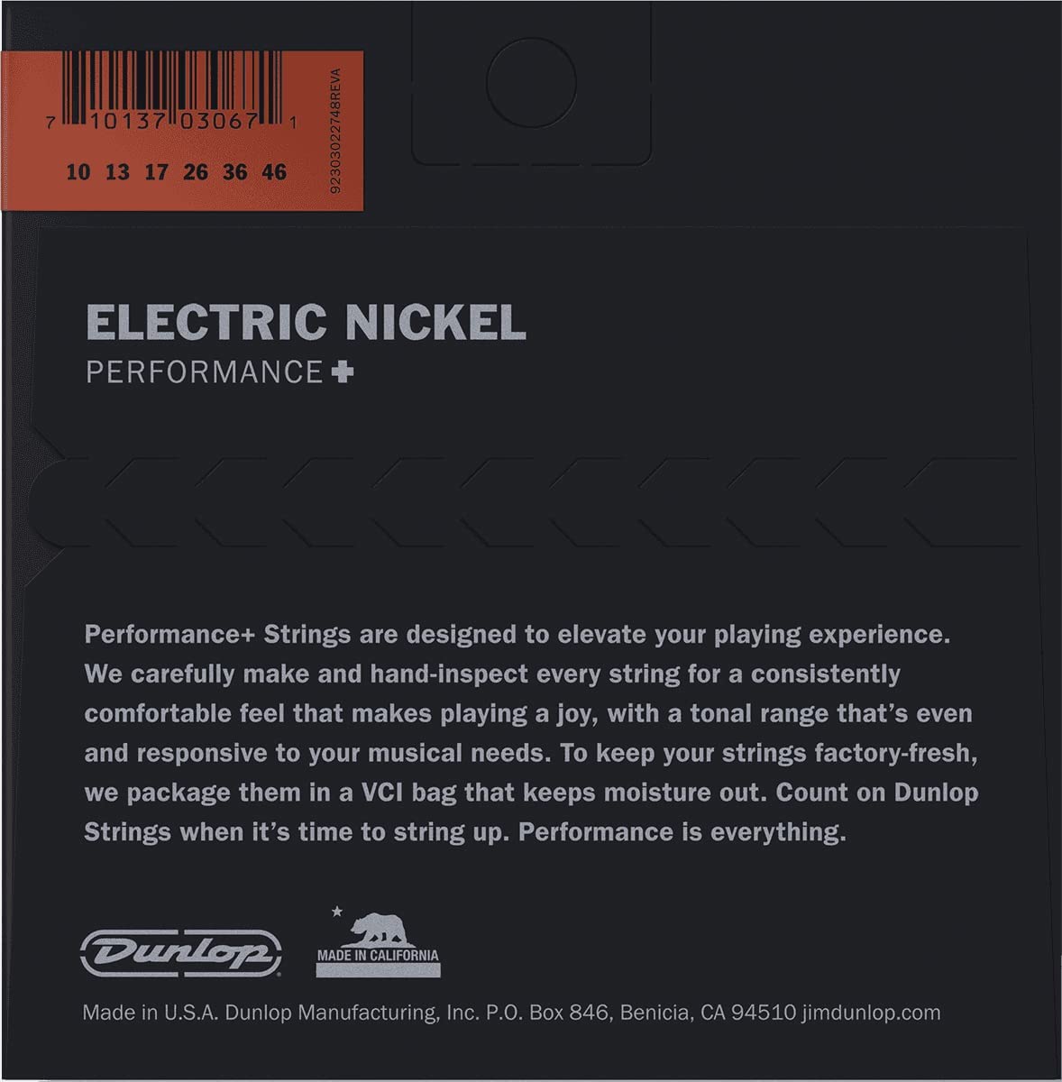 Set Cuerdas guitarra eléctrica Dunlop DEN1046 10-46