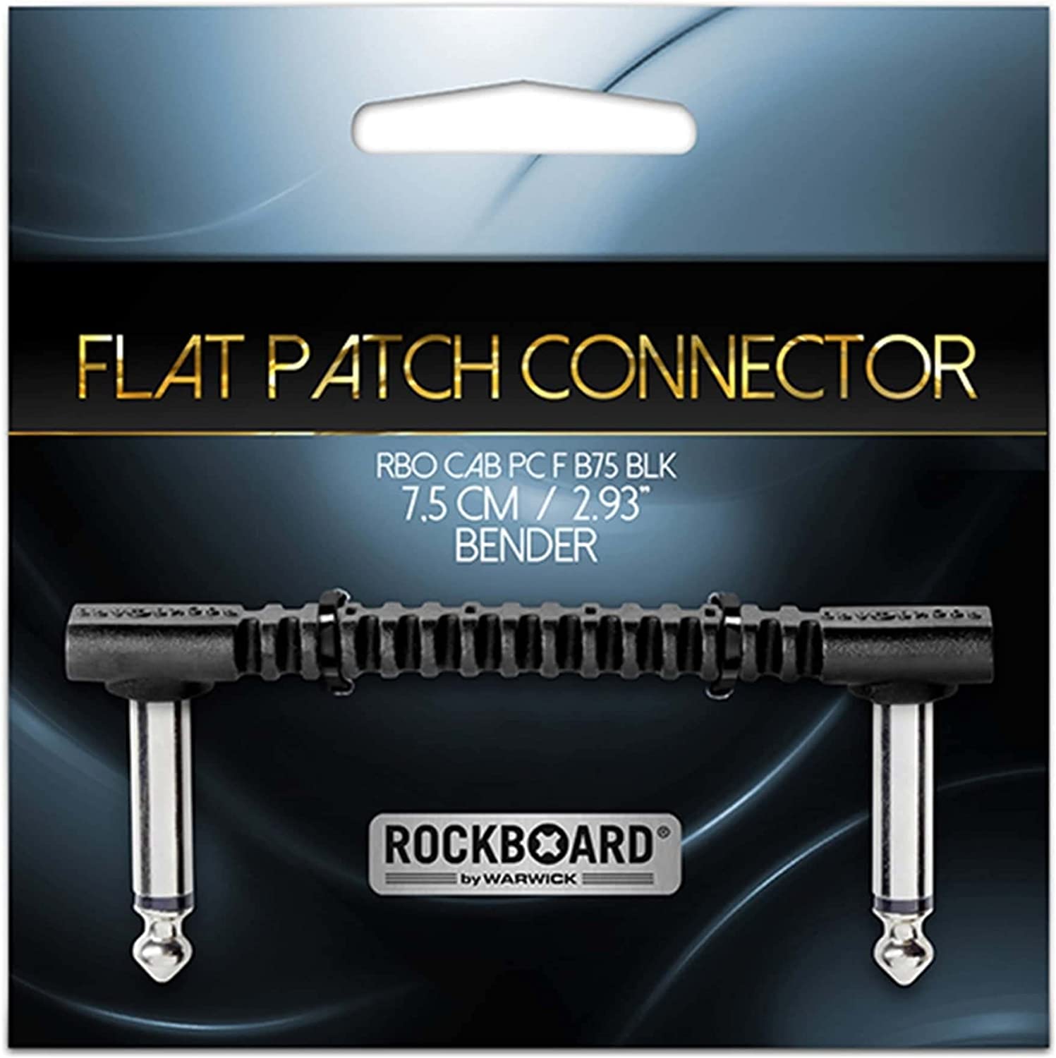 Cable patch Rockbag RBO CAB PC F B75 BK 7.5 cms