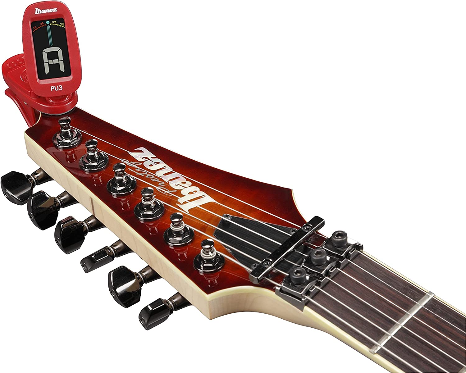 Afinador De Pinza Ibanez Pu3 Rojo
