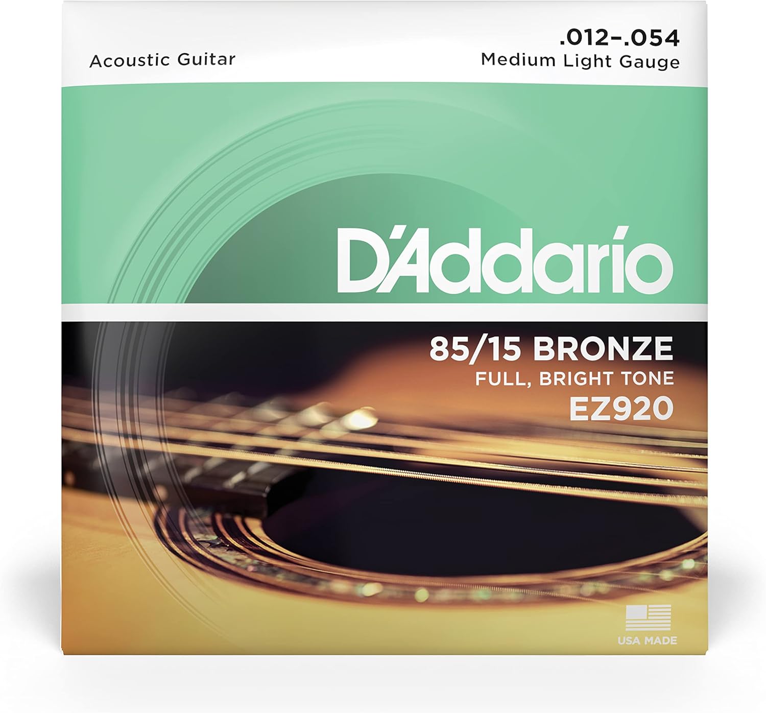 Set de cuerdas Acústica Metálica D'addario EZ920 Med 12-54