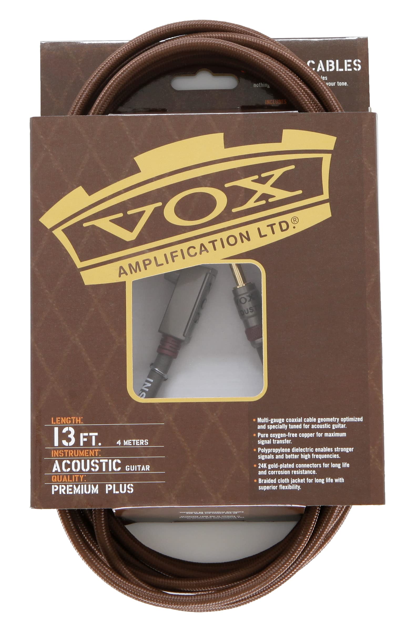 Cable para instrumento acústico Vox VAC-13BR 4 metros