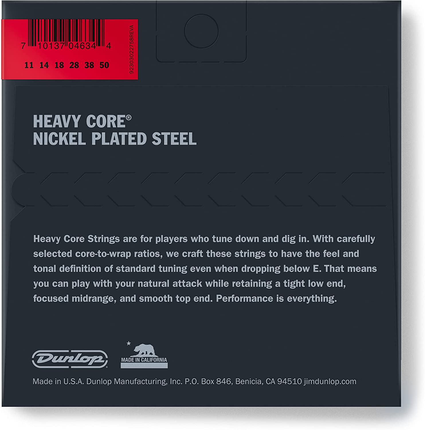 Cuerdas guitarra eléctrica Dunlop DHCN1048 Heavy Core 10-48