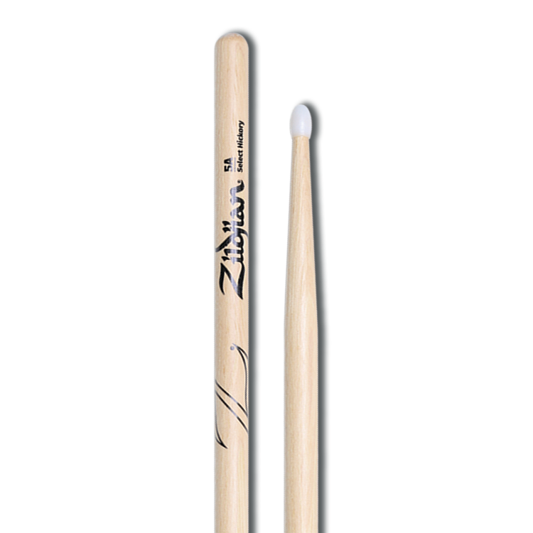 Baqueta de madera Zildjian 5A Z5AN punta de nylon
