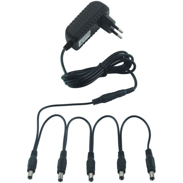 Fuente de Poder para 5 Pedales RockPower 1300mA