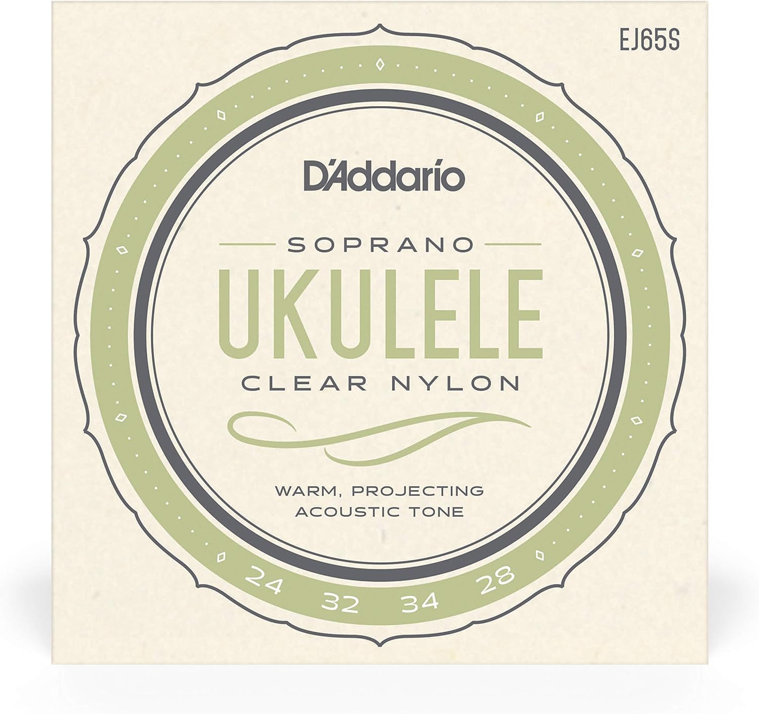 Set de cuerdas de nylon para Ukelele Soprano Daddario EJ65S