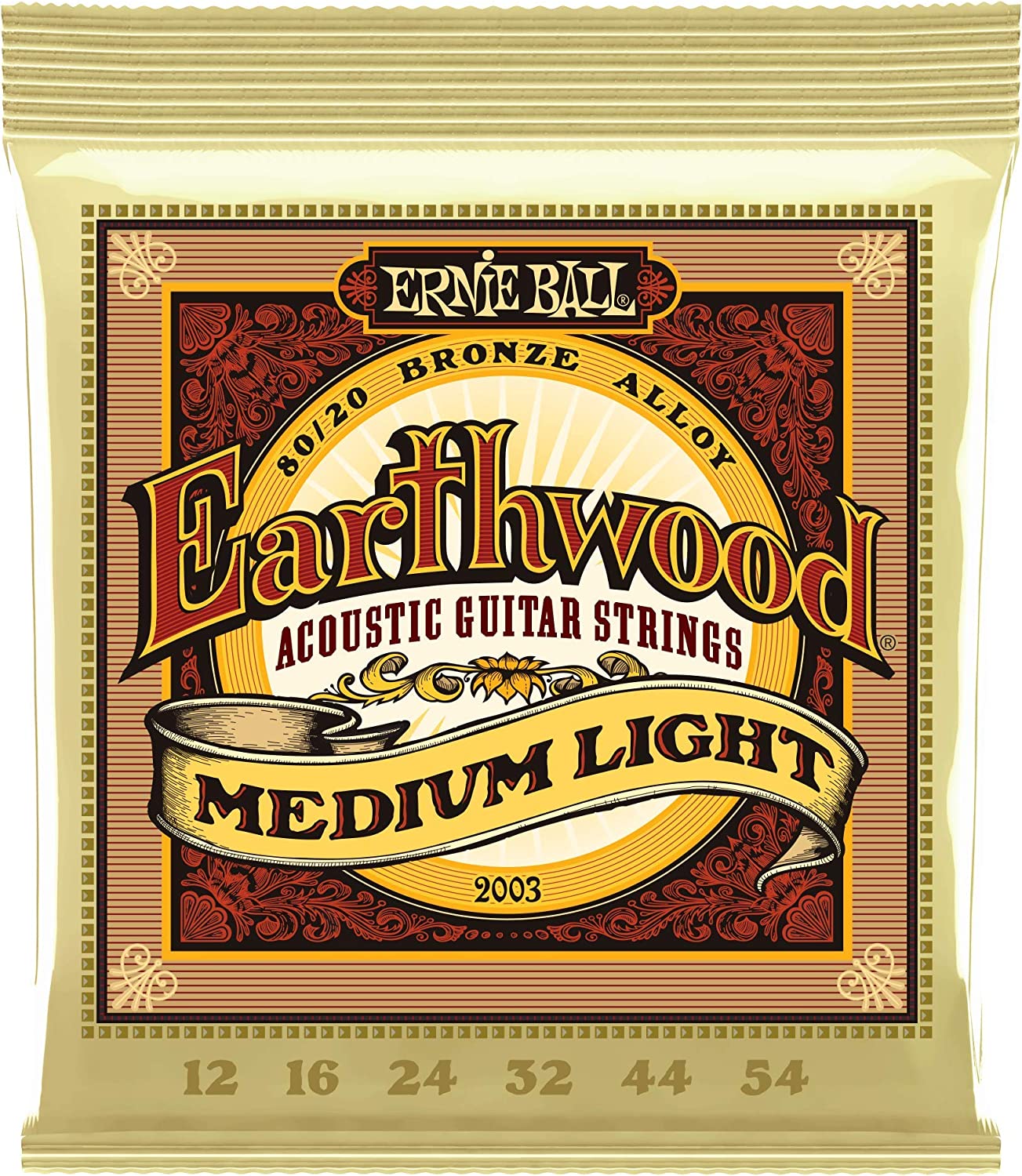 Set de cuerdas de guitarra Folk Ernie Ball 2003 12/54