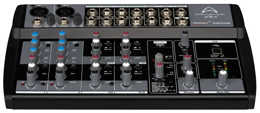 Mixer analogo Wharfedale CONNECT 1002 FX/USB