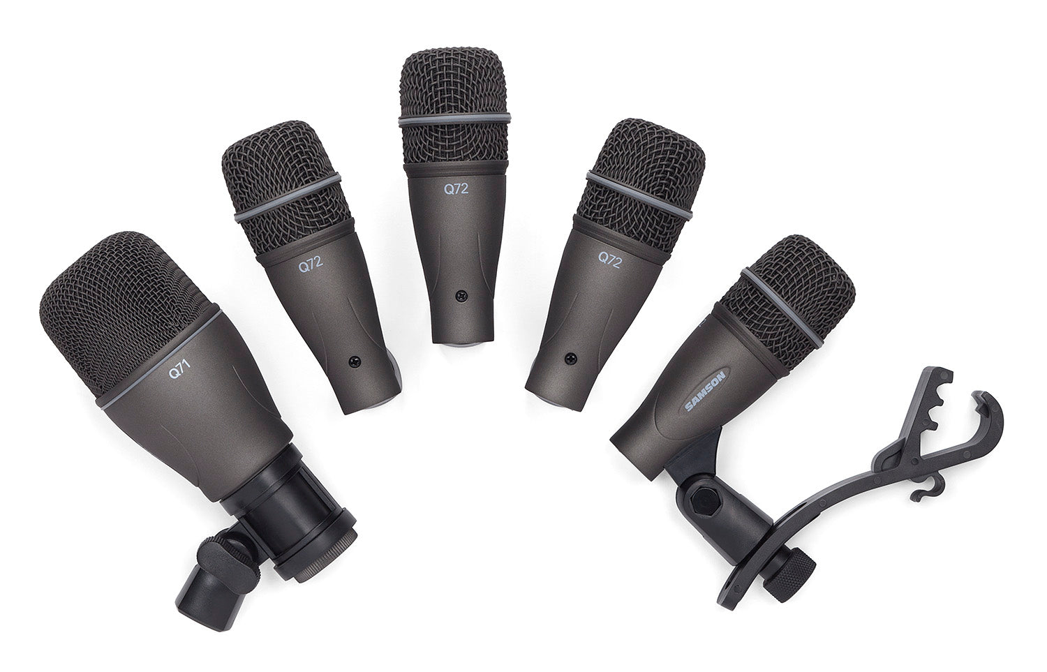 Set De 5 Micrófonos Para Batería Samson Dk705
