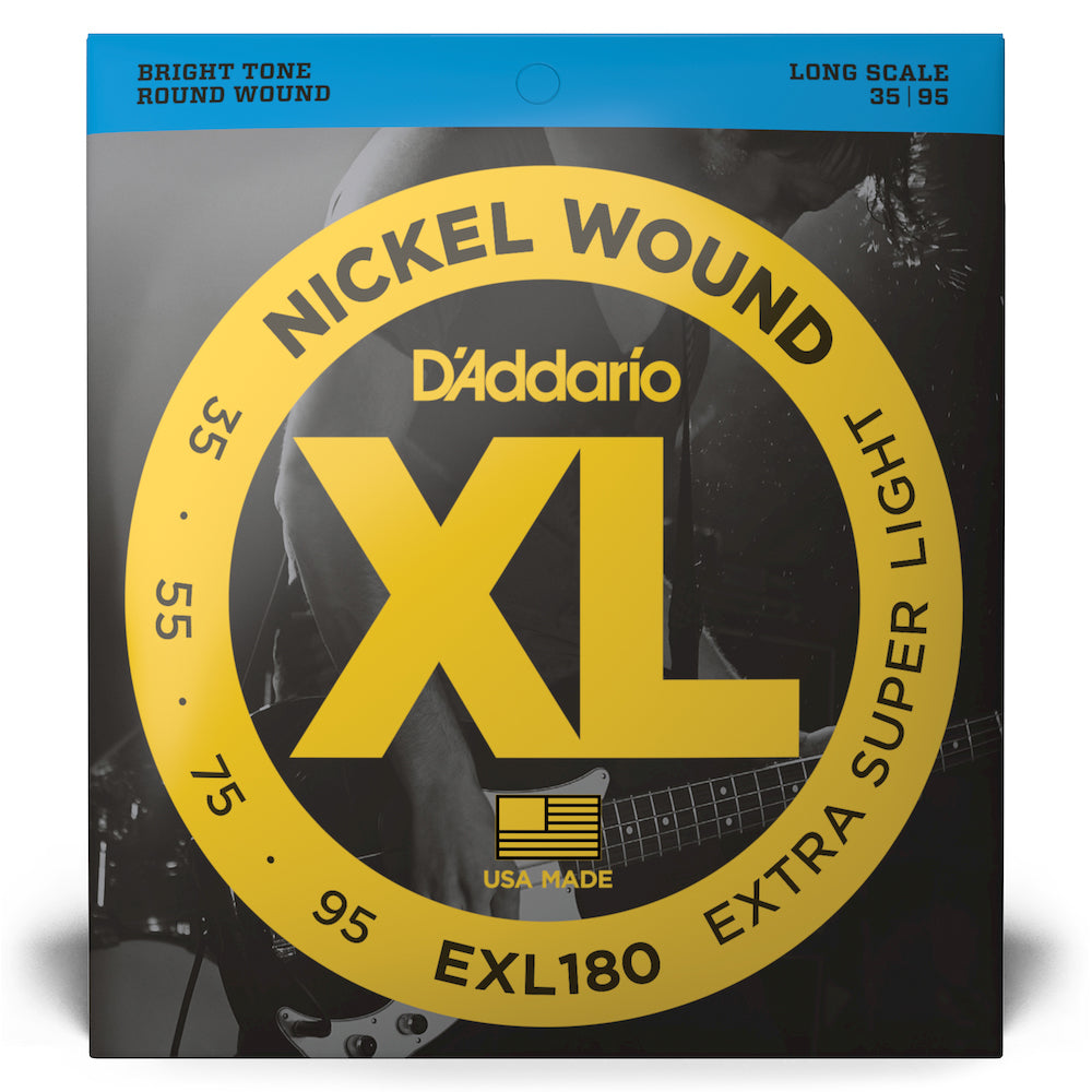 Set cuerdas de bajo D'addario EXL180 extra super light 35-95