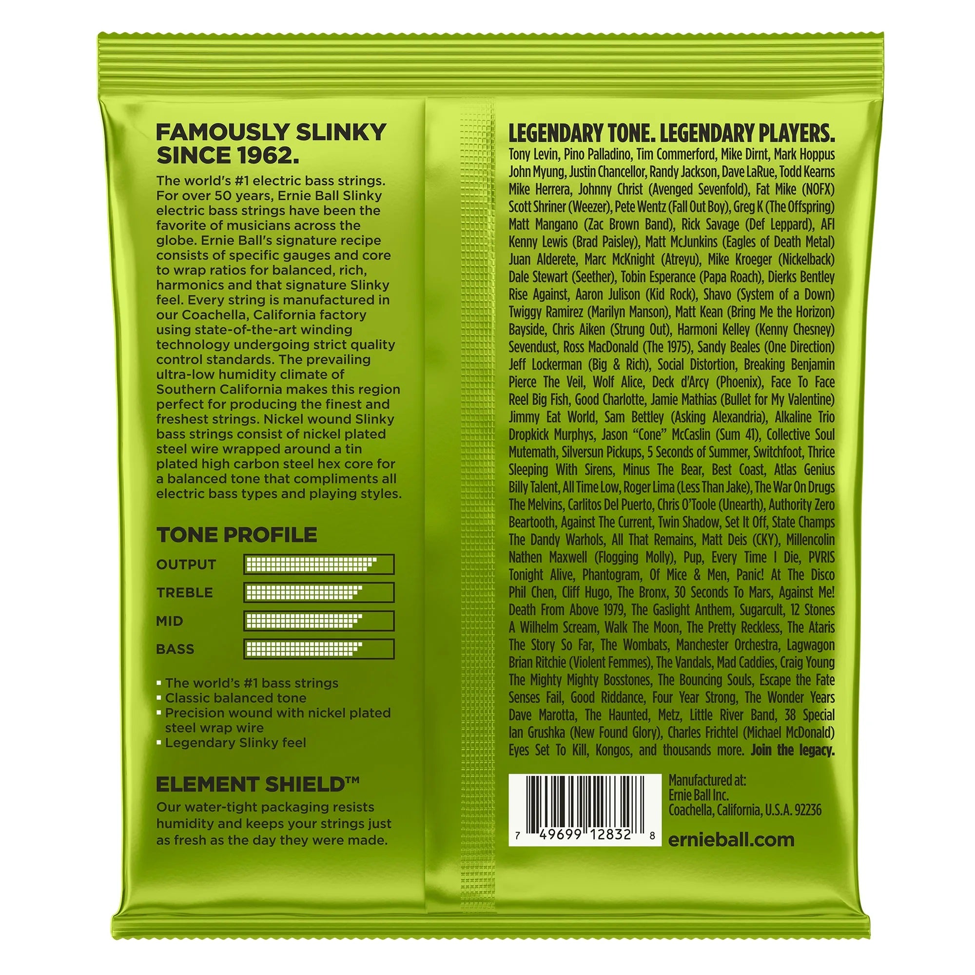 Cuerdas bajo Ernie Ball 2832 BASS REGULAR SLINKY