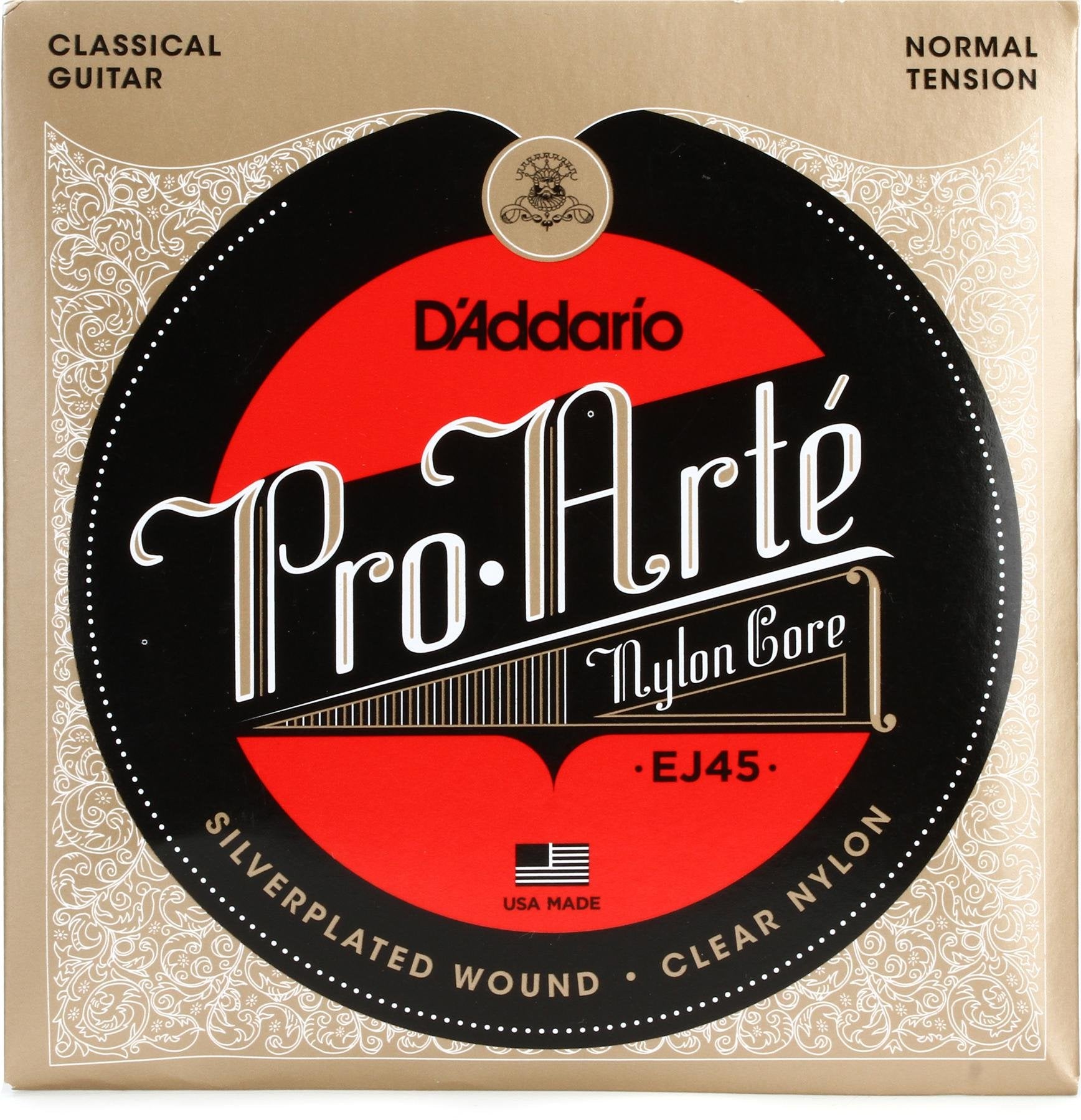 Set Cuerdas Nylon Guitarra Clásica Daddario Ej45 Normal