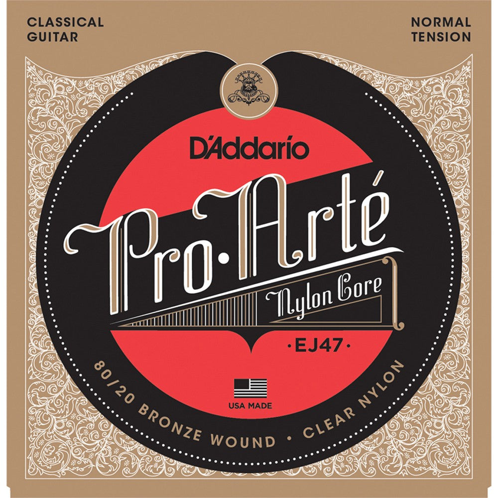 Cuerdas Guitarra Clásica Daddario Ej47 Tensión Normal