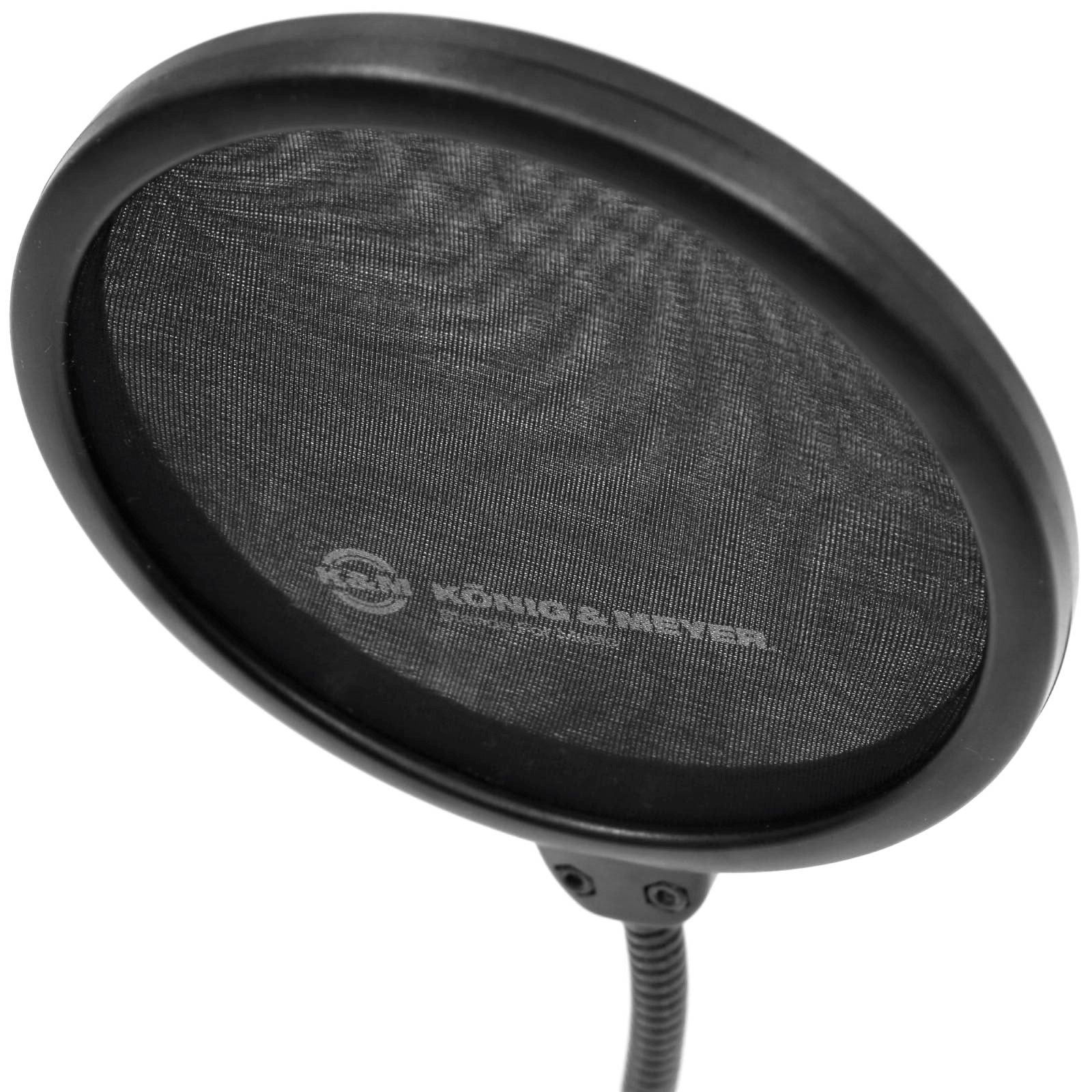 Filtro antipop K & M Popkiller para micrófono 23956 negro